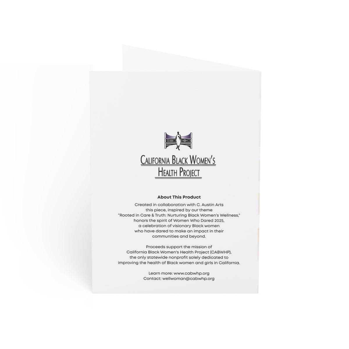 ‘Rooted in Care’ Greeting Cards (WHITE) - Limited Edition (Sets of 1, 10, 30, 50)