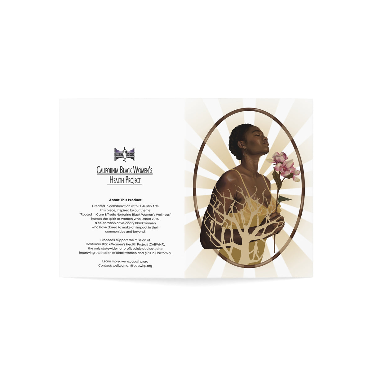‘Rooted in Care’ Greeting Cards (WHITE) - Limited Edition (Sets of 1, 10, 30, 50)